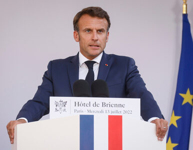 Prezydent Francji o inwazji Rosji na Ukrainę. „Chcemy zakończyć...
