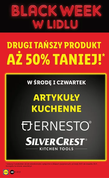 Gazetka Lidla na Black Friday i Black Week 2021 