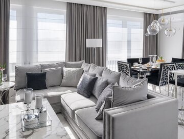 Luksusowe wnętrze w&nbsp;stylu quiet luxury, projekt Miśkiewicz Design