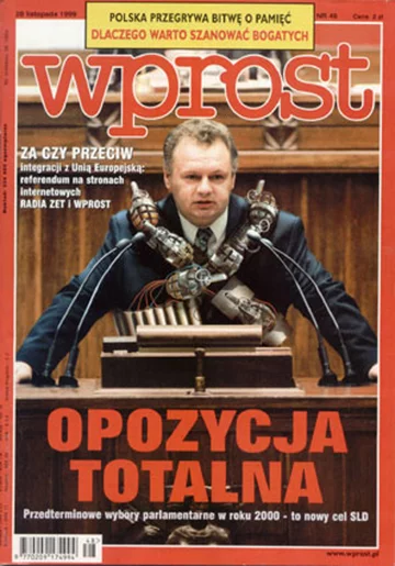 Okładka tygodnika Wprost nr 48/1999 (887)