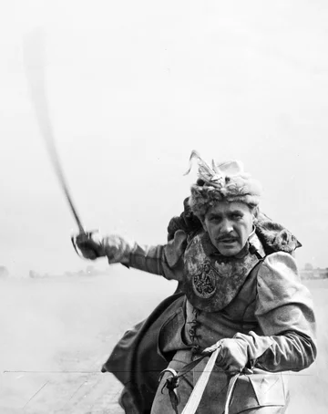 Kadr z filmu „Pan Wołodyjowski” 1969. Kadr z filmu „Pan Wołodyjowski” w reżyserii Jerzego Hoffmana; n/z Tadeusz Łomnicki.