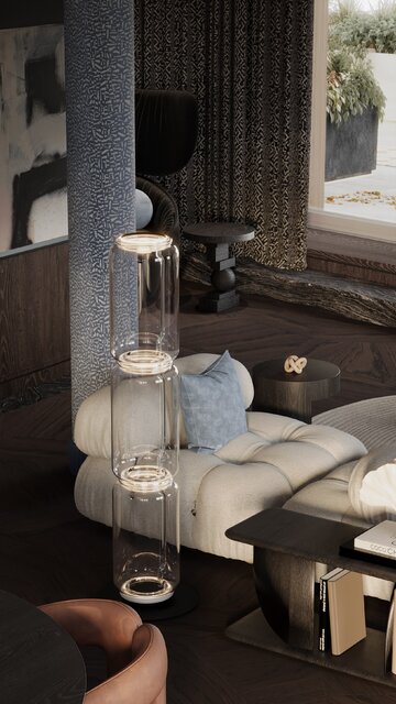 Apartament z widokiem na park, projekt Modeko Studio 