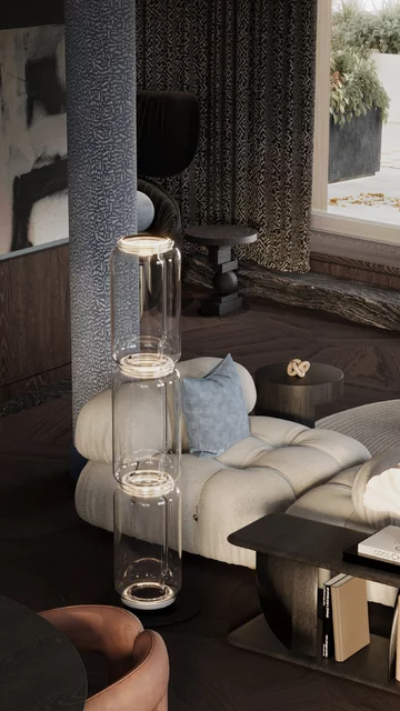 Apartament z widokiem na park, projekt Modeko Studio 