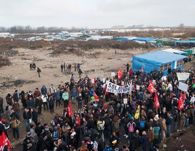 Miniatura: Likwidacja obozowiska imigrantów w Calais....