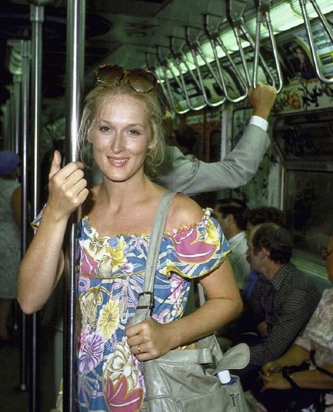 Meryl Streep w metrze, 1981 r. 