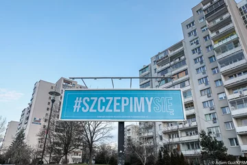 Billboard kampanii #SzczepimySię 