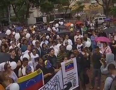 Miniatura: Protest po zamordowaniu miss Wenezueli....