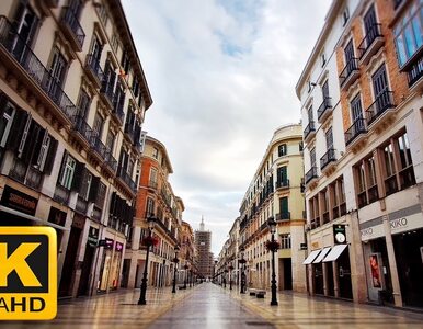 Miniatura: Opustoszałe ulice hiszpańskiego kurortu....