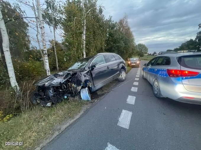 Kierowca jechał autem rozbitym w wypadku