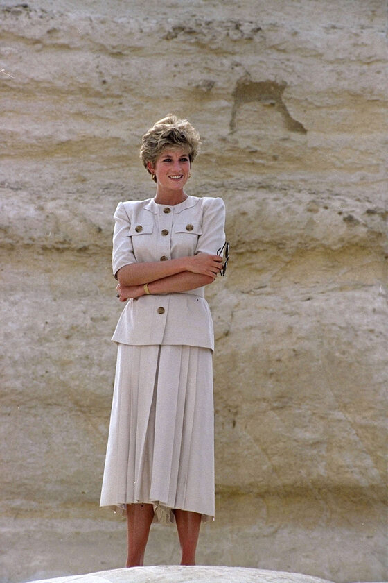 Księżna Diana podczas wycieczki do Egiptu 