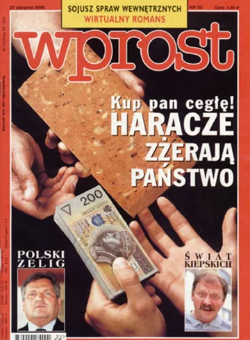 Okładka tygodnika Wprost nr 35/2000 (926)