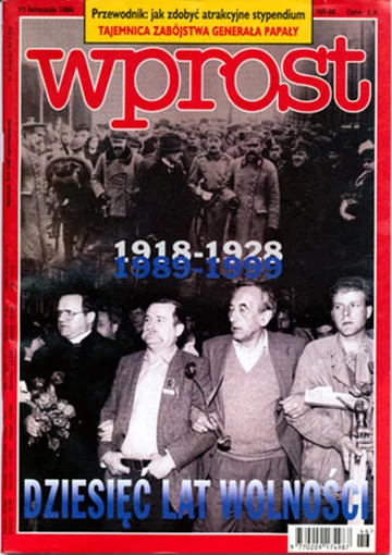 Okładka tygodnika Wprost nr 46/1998 (833)
