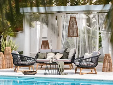 Aranżacja tarasu w stylu boho 