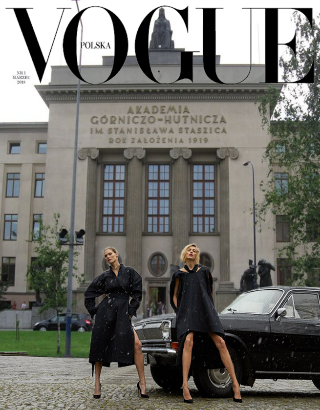 Przerobiona okładka polskiego wydania „Vogue’a” 