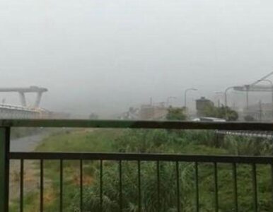 Miniatura: Zawalił się most na autostradzie w Genui....
