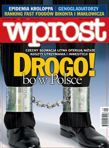 Okładka tygodnika Wprost nr 9/2004 (1109)