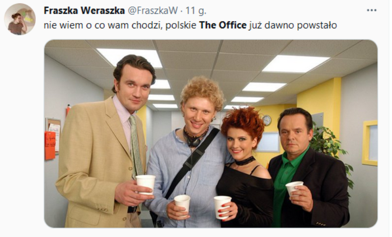 Wpis inspirowany informacją o polskiej wersji serialu „The Office”/„Biuro” 