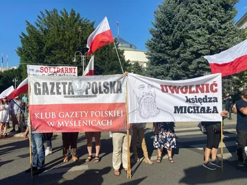 Protest w Warszawie 