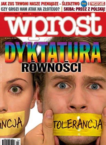 Okładka tygodnika Wprost nr 24/2004 (1124)