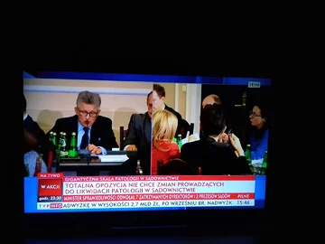 Pasek TVP za czasów prezesury Jacka Kurskiego 