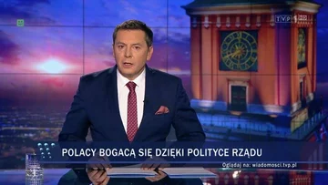 Pasek TVP za czasów prezesury Jacka Kurskiego 