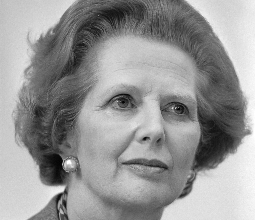 Margaret Thatcher (fot. By Rob Bogaerts / Anefo (Nationaal Archief) [CC BY-SA 3.0], via Wikimedia Commons)