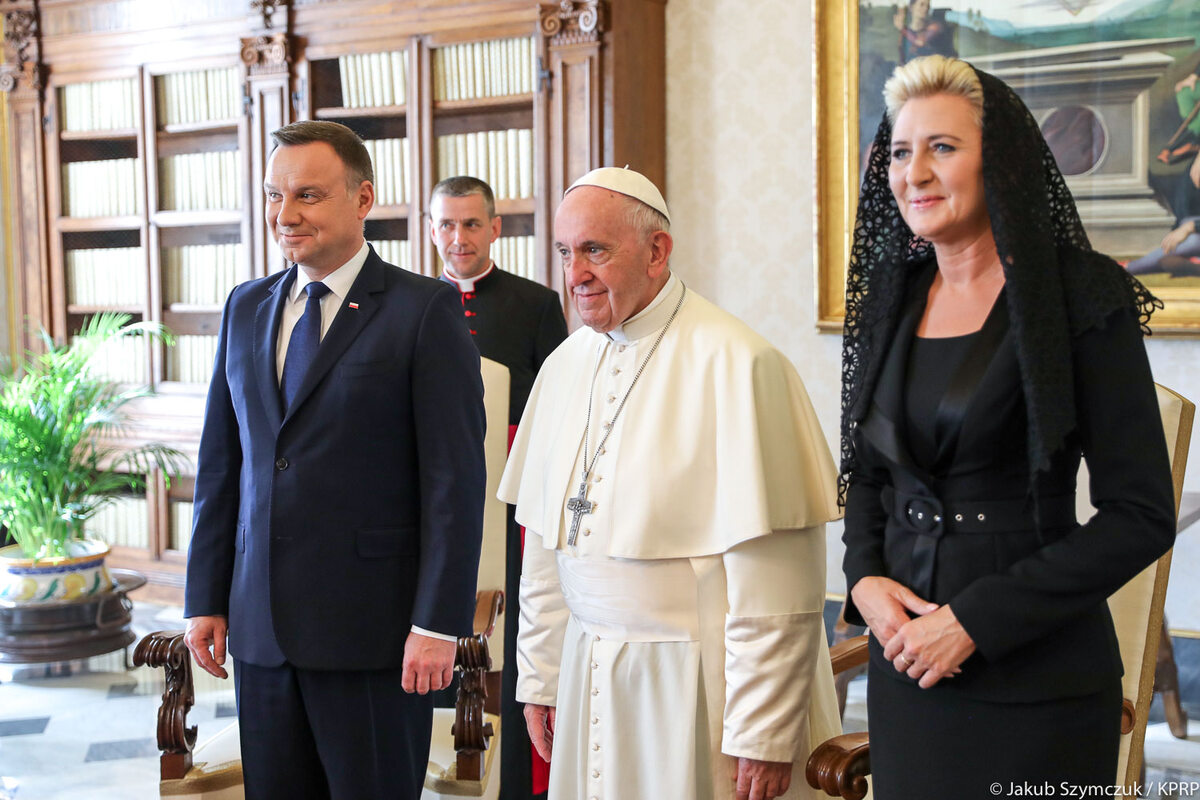 Prezydent Andrzej Duda na audiencji u papieża Franciszka 