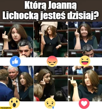 Mem po geście posłanki Lichockiej 
