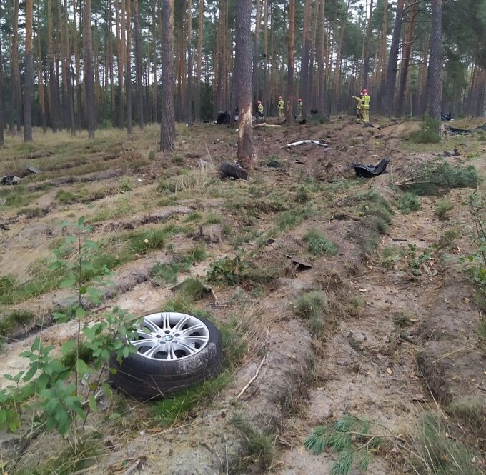 Wypadek kierowcy BMW w woj. lubelskim