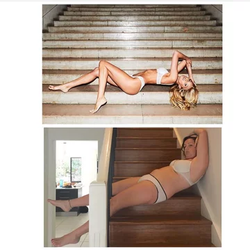 Idealne zdjęcie z Insagrama vs zwyczajne zdjęcie Celeste Barber 