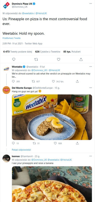 Screen z „afery Weetabix” 