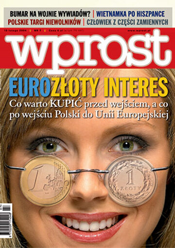 Okładka tygodnika Wprost nr 7/2004 (1107)