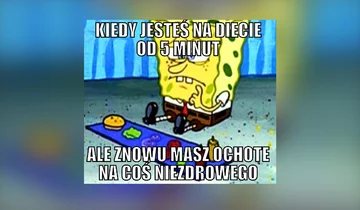 Mem inspirowany serialem „SpongeBob Kanciastoporty” 