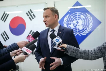 Andrzej Duda w koreańskiej strefie zdemilitaryzowanej 