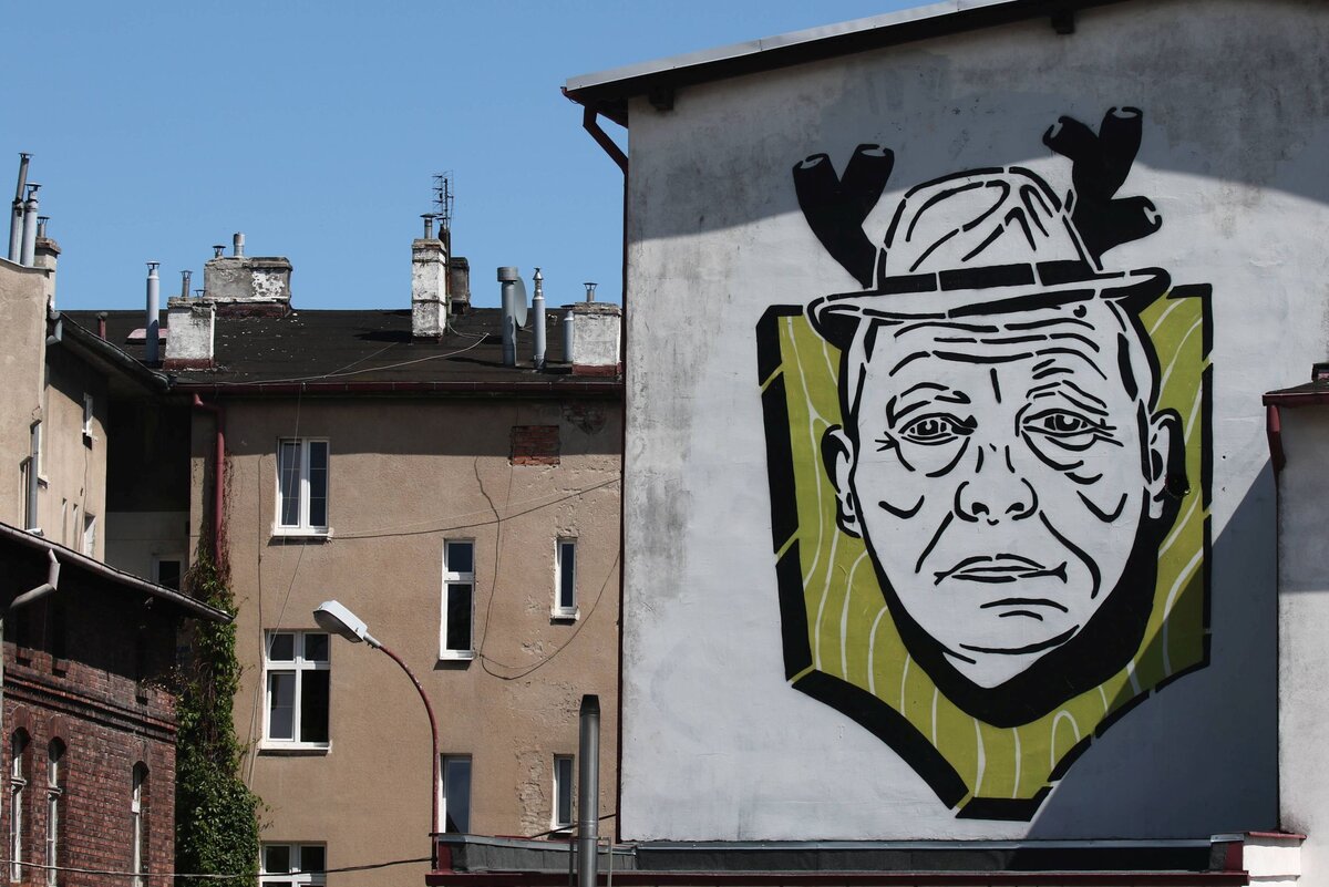 Mural z Janem Szyszko 