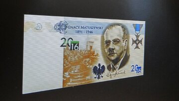 Okolicznościowy banknot wydany przez PWPW
