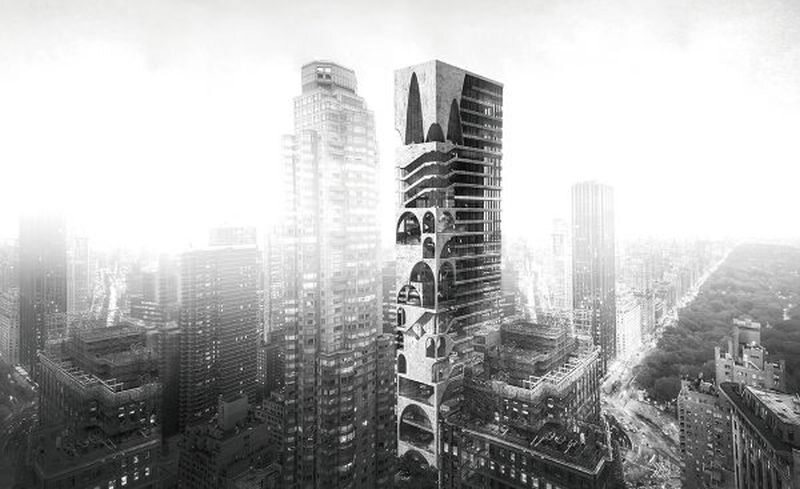 Arch Skyscraper - Wenjia Li, Ran Huo, Jing Ju. Chiny 