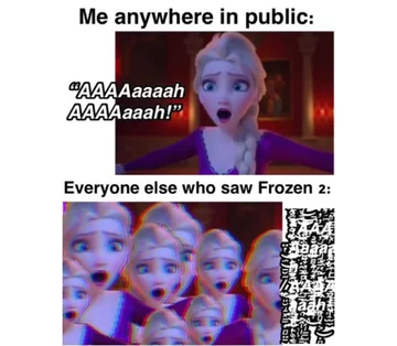 Mem inspirowany filmem „Frozen 2” 