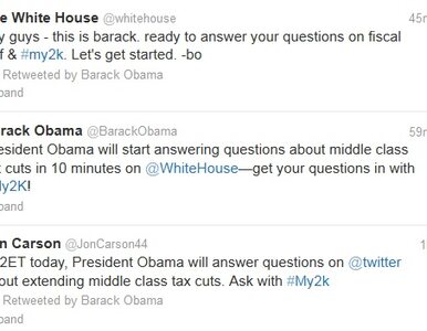 Miniatura: Zadaj Obamie pytanie na Twitterze