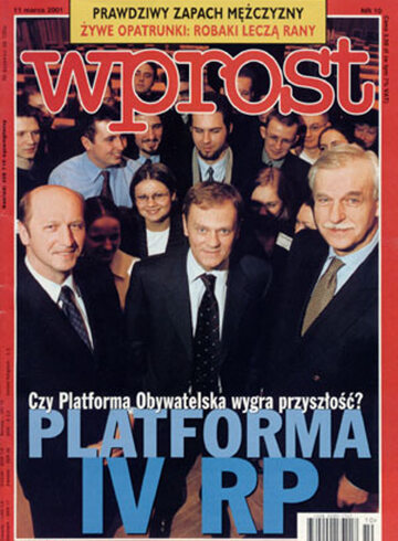 Okładka tygodnika Wprost nr 10/2001 (954)