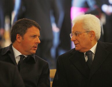 Miniatura: Prezydent Włoch prosi Renziego o...