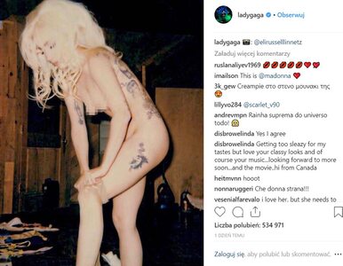 Miniatura: Lady Gaga opublikowała swoje nagie...