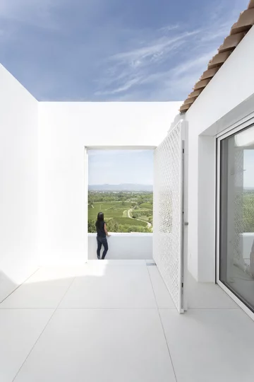 Jak się ukryć przed spojrzeniami sąsiadów? Dom na małą działkę projektu Artelabo V2com, 2524-01, mały domek, bez okien