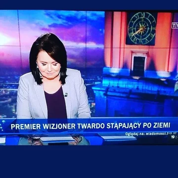 Pasek TVP za czasów prezesury Jacka Kurskiego 