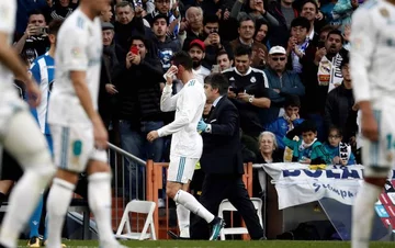 Cristiano Ronaldo w meczu z Deportivo La Coruna 