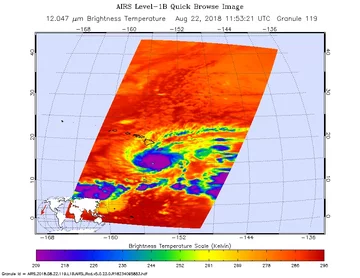 Huragan Lane na zdjęciach satelitarnych NASA 