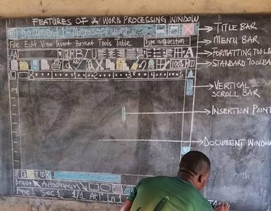 Miniatura: Nauczyciel w Ghanie uczył...