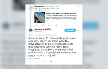 Polska Policja o&nbsp;interwencji u&nbsp;dziennikarki
