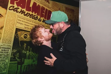 Ed Sheeran i jego ochroniarz 