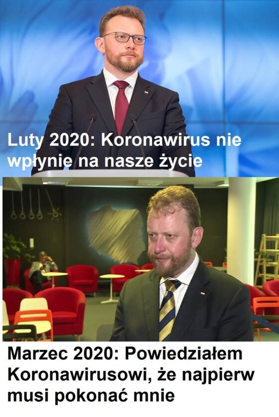 Mem po rezygnacji ministra Szumowskiego 